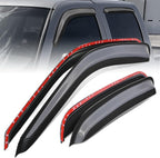 Auto Dynasty Set of 4 Carbon Fiber Pattern Window Visors Compatible by AutoDynasty
