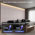 6 Pack Large Soundproof Wall Panels, 1.2lb/ft³ High Density, Thicker 0.47in - Image 5