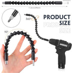 17pcs Flexible Drill Bit Extension, Include 3pcs Impact Socket Adapter 2pcs Hex - Image 3