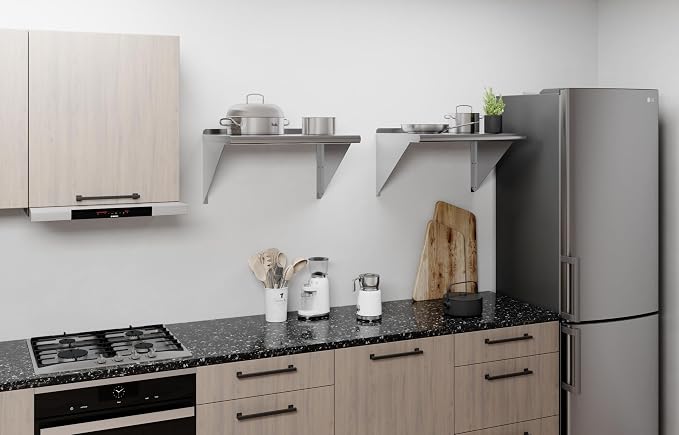 AmGood 24" Long X 18" Deep Stainless Steel Wall Shelf | NSF Certified | - Image 6