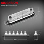 DaierTek 300A Bus Bar 12V Marine 12V Power Distribution Block - Image 2