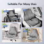 Coverado Memory Foam Car Seat Cushion and Lumbar Support Pillow - Image 5