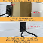 Adjustable Slatwall Hooks, Lockable Slatwall Weedeater Hanger, String Trimmer - Image 3