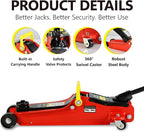 5 Piece Car Truck Floor Jack Service, Hydraulic Trolley Floor Jack & Jack - Image 6
