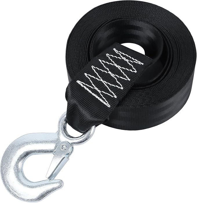 Boat Winch Strap with Safety Snap Hook 2" x 20 Ft by Sumpluct