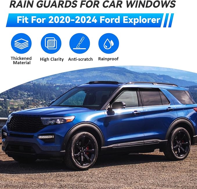 4pcs Window Visors Compatible - Image 2