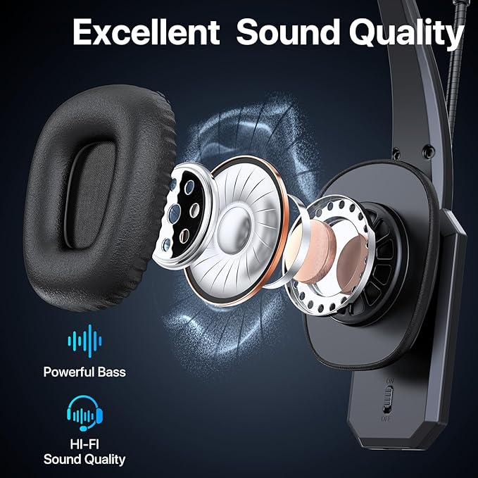 Bluetooth Headset, Trucker Bluetooth Headset - Image 4