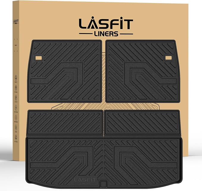 LASFIT Backrest & Cargo Mat for Mitsubishi Outlander 2022-2025, Custom Fit by LASFIT
