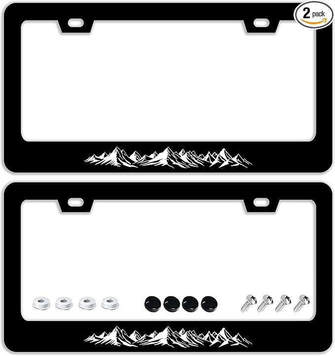 Mountains License Plate Frames by TQFTPT