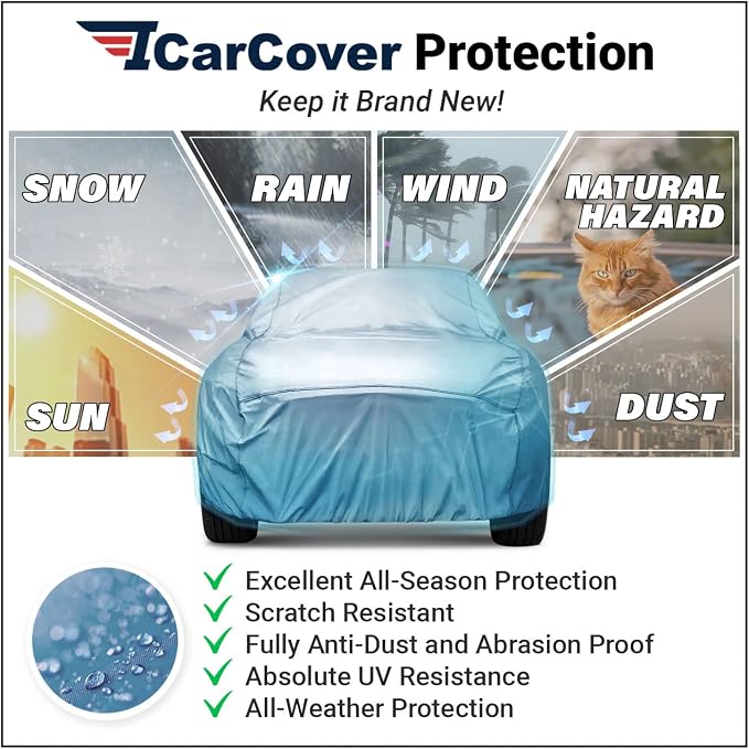 iCarCover Premium Car Cover for 1955-1957 Chevy Nomad Wagon Heavy Duty - Image 5