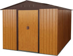 8x10 FT Outdoor Storage Shed, Metal Garden Shed - Image 9