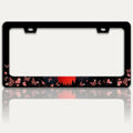 Red Moon Butterfly License Plate Frame Night Forest License Plate Holders Funny by RTINRAN