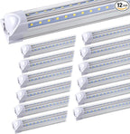 8ft LED Shop Light Fixture, 100W 15000LM 6000K, Cold White, V Shape, Hight by DOUYIDOUBEST-LEDLIGHTING