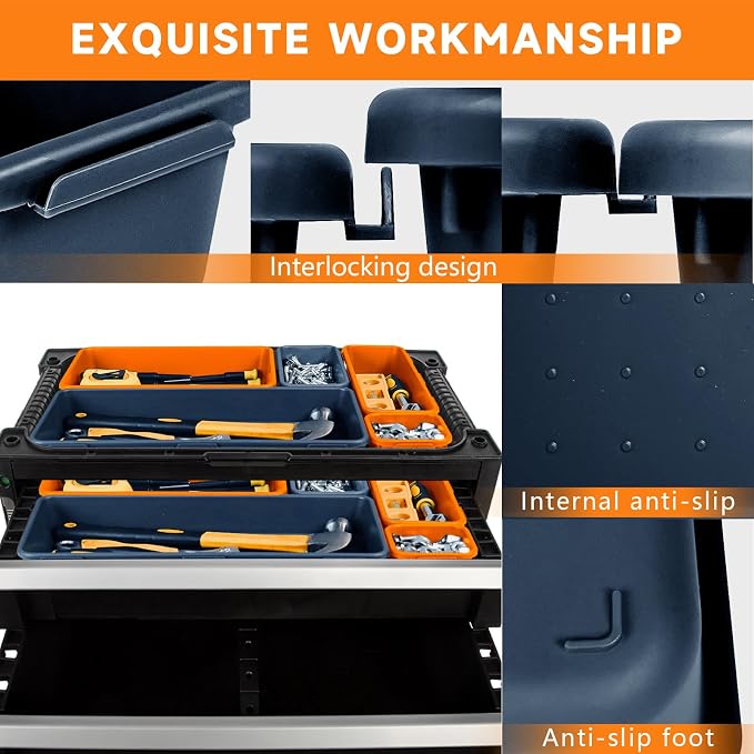 Tool Box Organizer Tray, Toolbox Desk Drawer Organizer, Tool Box Tray, Toolbox - Image 5