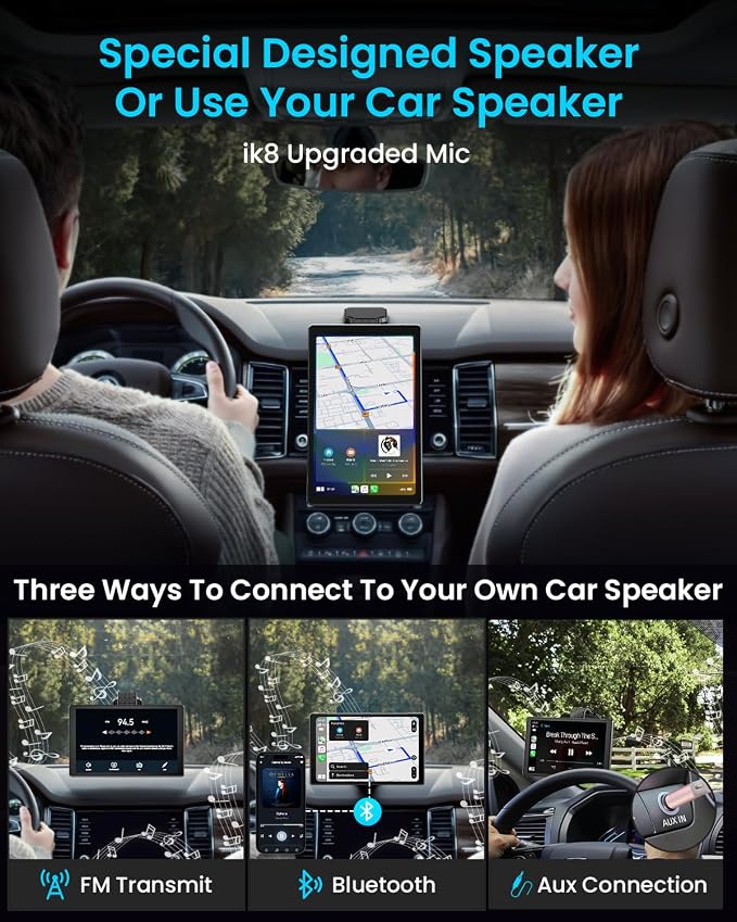 8” Wireless Apple CarPlay Screen - Image 4
