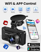 Dash Cam Front and Rear 4K/1080P, Dash Camera - Image 3