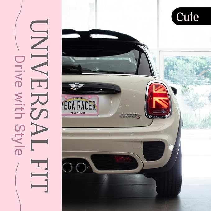 Premium Princess Pink License Plate Frames – 2 Pack, Rust-Free Stainless Steel - Image 3