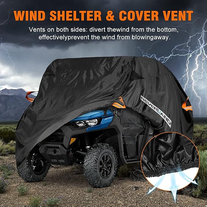 NEVERLAND UTV Cover, All-Weather Protection Side by Side Cover 2-3 Passenger - Image 4