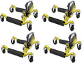 4 Pcs Car Wheel Dolly with Hydraulic Tire Jack, 1500LBS Capacity Trailer Dolly by GarveeTech