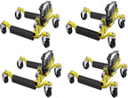 4 Pcs Car Wheel Dolly with Hydraulic Tire Jack, 1500LBS Capacity Trailer Dolly by GarveeTech
