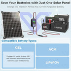 Solar Panel Kit 30W 12V with MPPT Controller, Solar Battery Trickle Charger - Image 4