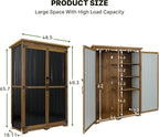 Outdoor Storage Cabinet Wood & Metal - Image 7