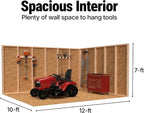Handy Home Products Designer 12x10 Wooden Storage Shed - Image 3