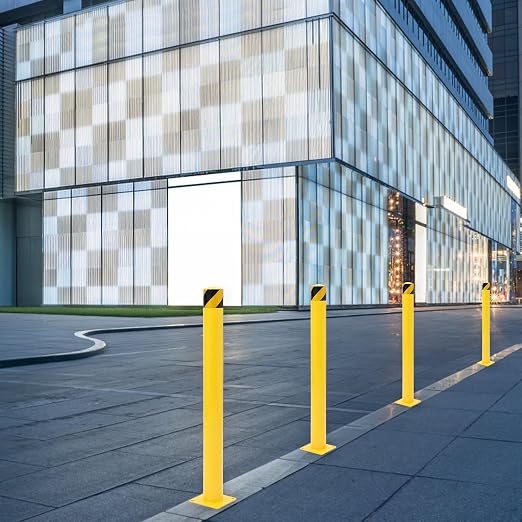 Safety Bollard 2 Packs, 48 Inch Height Steel Bollard Post - Image 2