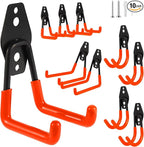 Steel Garage Hooks Wall Tool Organizer, 10 Pack Garage Storage Hook Heavy Duty by Unknown