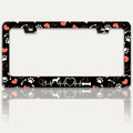 Dog Paw Prints License Plate Frame Dog Lover License Plate Holders Funny by RTINRAN