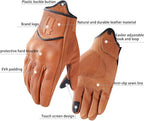 Harssidanzar Leather Motorcycle Gloves - Image 3