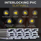 Heavy Duty 8x4 PVC Garage Slatwall Storage System - Image 3