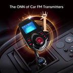 ONN Upgraded 2025 Car Bluetooth FM Transmitter – 1.44" Display, Flexible - Image 3