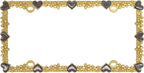 Creathome 3D Shining Daisy Heart License Plate Frame from Pure Zinc Alloy Metal - Image 5