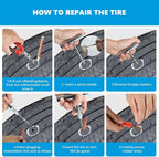 Tire Repair Kit, with Universal Tire Patch Kit to Plug Flats - Image 5