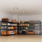 Storage Shelves Heavy Duty 4 PCS, 4-tier Adjustable Metal Industrial Utility - Image 6