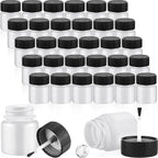 Maxcheck 120 Pcs Empty Touch Up Paint Bottles Container 1oz 30ml Reusable Small by Maxcheck