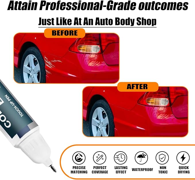 Rallye Red Touch Up Paint Compatible - Image 2