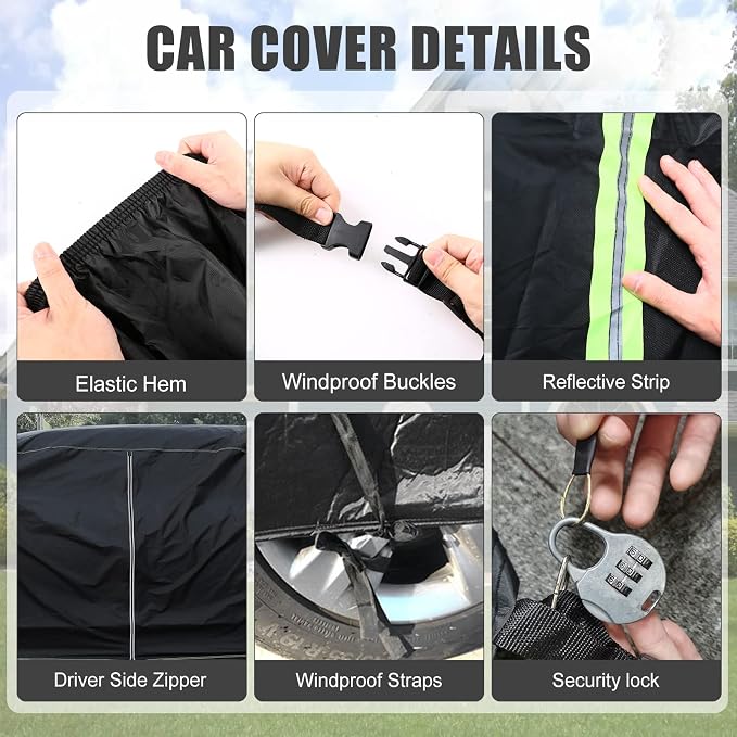 Waterproof Car Cover Compatible - Image 5