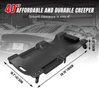 BIG RED ATRP6240BR-1 Blow Molded Plastic Rolling Garage/Shop Creeper: 40" - Image 2