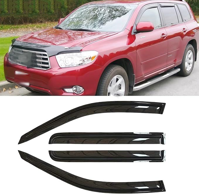 Rainproof Side Window Wind Deflectors - Image 2