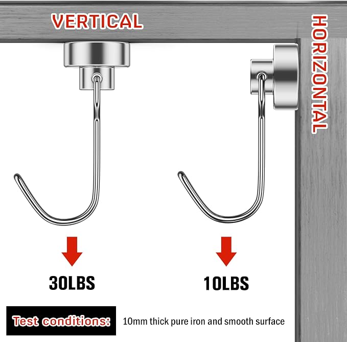 FINDMAG Magnetic Hooks, 30lbs+ Magnet Hooks 2025 Cruise Ship Essentials - Image 3
