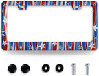 Personalized License Plate Frame American Flag License Plate Frames Funny Auto by NINANMY