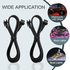 8 Pcs 4 Pin RGB Extension Cable RGB Wire - Image 3