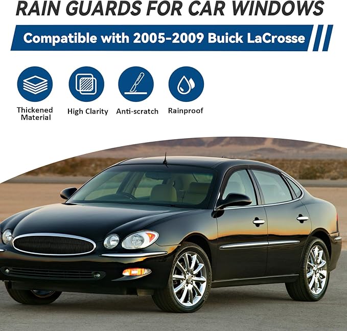 4pcs Window Visors Compatible - Image 2