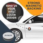 Magnet Me Up Customizable 30 Mil Round Magnet- 5”, 5 PK Weatherproof Car Magnet - Image 7