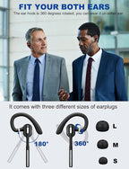 Bluetooth Headset V5.1, Wireless Headset - Image 5