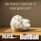 Flitz Buff Ball w/ 1.76oz Metal Polish Paste - 5in Drill Buffer Polisher - Image 4
