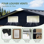 6x4 FT Outdoor Metal Storage Shed, Single Door, 1 Clear Window, Tool Shed - Image 5