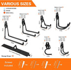 26 Pack Garage Hooks Heavy Duty Utility Steel - Image 2